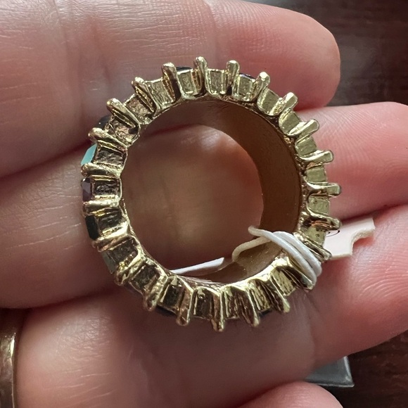 Violet & Brooks Elyse Blue Green Purple Wide Baguette Ring - NEW Size‎ 6 - Picture 5 of 11